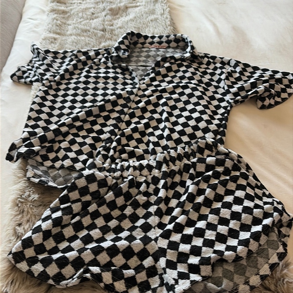 Cute black and white matching set